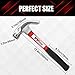 YIYITOOLS Claw Hammer With fiberglass Handle – 16-oz, Red and Black (YY-1-003)