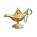 Lunji. Lampe Genie Aladin, Magique Lampe Métal pour Décoration Cadeau (d'or)
