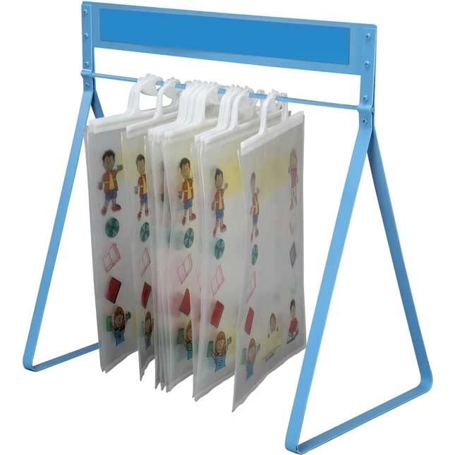 Image of Really Good Stuff Store More Hang-up Totes & Sturdy Rack, 1 Rack