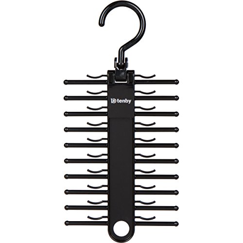 Tenby Living B01HFJYEQE 2-Pack Black Tie Rack thumb #2