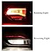 Right Passenger Side Inner Tail Lights Assembly Compatible with 2014-2021 Jeep Grand Cherokee Rear Brake Lamp Taillights, Replace OE#68110046AB