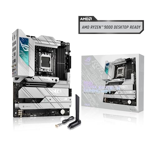 Image of ASUS ROG STRIX X670E-A GAMING WIFI AMD X670 AM5 Ryzen Desktop 9000 8000 & 7000 ATX motherboard, 16+2 power stages, PCIe 5.0, DDR5, 4x M.2 slots with heatsink, USB 3.2 Gen 2x2, WiFi 6E, AI Cooling II
