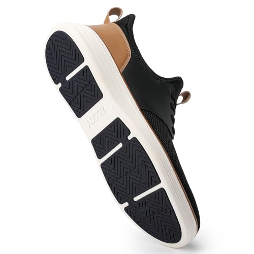 Image of VILOCY Mens Slip On Casual Dress Shoes Hands Free Fashion Sneakers Mesh Tennis Walking Work Shoes Comfortable Breathable Lightweight Non Slip