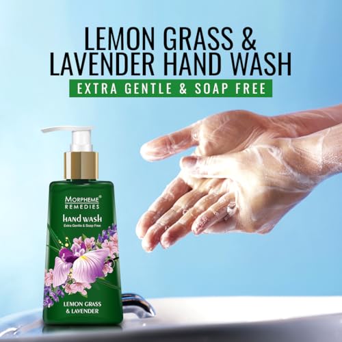 Image of Morpheme Remedies Hand Wash Lemongrass & Lavender, Anti Bacterial, 250ml - Soap Free Hand wash