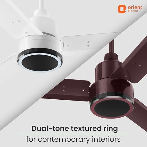 Orient Electric 1200 mm Zeno BLDC | BLDC energy saving ceiling fan with Remote |BEE 5-star rated | Saves up to 50% on electricity bills | 3-year warranty by Orient | Brown, pack of 1 3 41i5tc7HZzL