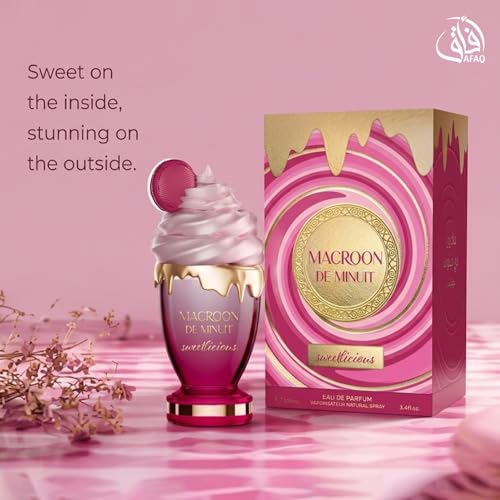 Image of Afaq Eau De Parfum Macroon De Minuit - Sweetlicious, 100ml | Floral Fruity Scent | Fragrance from France | Luxury Scent With Long Lasting Fragrance | Daily Use Unisex Perfume
