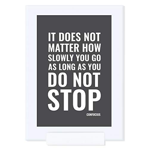 Andaz Press Motivational Framed Desk Art, It Does not Matter