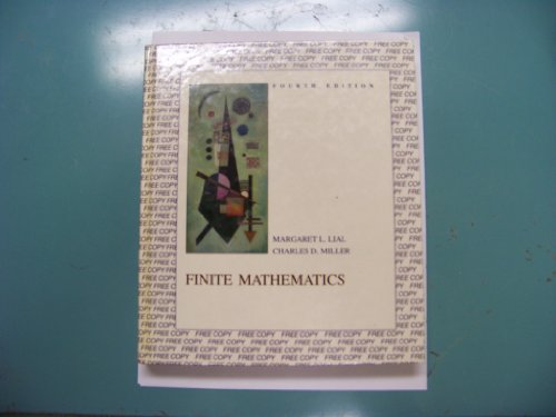 Finite mathematics 0673474119 Book Cover