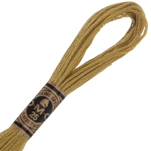 Image of Hobby Lobby DMC Cotton Embroidery Floss - 734 Light Olive Green, Set of 12