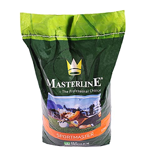 DLF | RASENGRASMISCHUNG SPORTMASTER | Pflegeleichtigkeit | Gräsermischung | für die Bepflanzung von professionellen Sportplätzen | ist resistent gegen Trampeln | Paket 10 KG