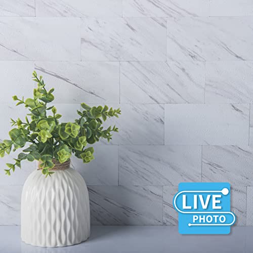 Art3D 4-Piece Peel And Stick Tile Backsplash For Kitchen Bathroom, 3In. × 6In. Stick On Subway Tile Distressed Wood Plank #TOP1
