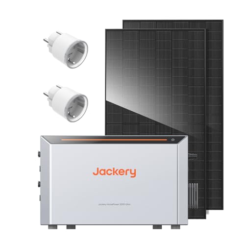 Jackery HomePower 2000 Ultra Set, Balkonkraftwerk mit Speicher, 2...