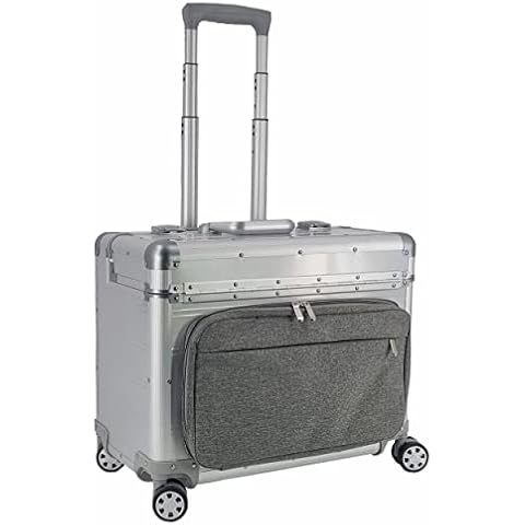 SONOVO Pilotenkoffer mit Vortasche mit Rollen Cover