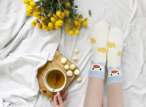 Image of Benefeet Sox Womens Fuzzy Socks Girls Cute Slipper Sock Funny Fluffy Winter Warm Soft Cozy Plush Indoor Sleep Sock