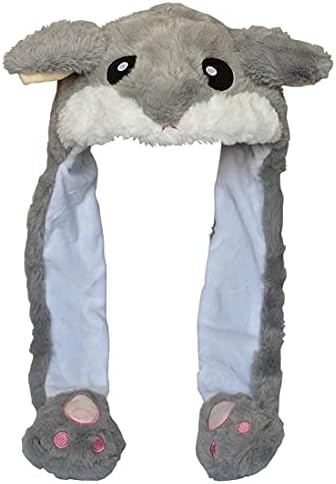 Amazon.com: JOYHY Kids Adults Plush Hat Ear Moving Ear Flap Hat