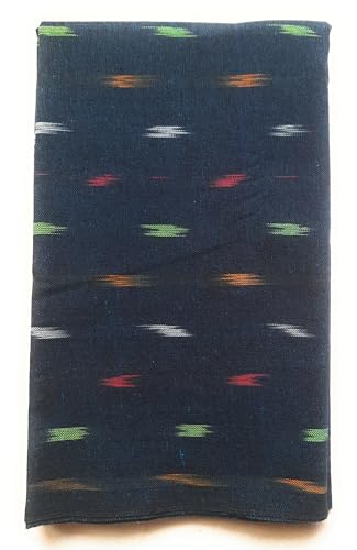 Image of Cotton Pochampally ikat unstitched blouse, Kurthi, long frock fabric material for women (1 meter, 2 meters & 3 meters)
