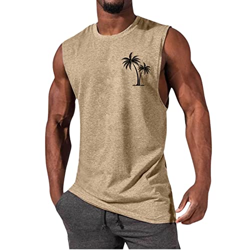 TräGershirt Herren, Tank Top Herren - Kurzarm Sommer Unterhemd Stretch Bequeme T Shirt Baumwolle Sport Muskelshirt Regular Fit Workout Tanktop Bodybuilding Fitness TräGershirts Athletic Achselshirts