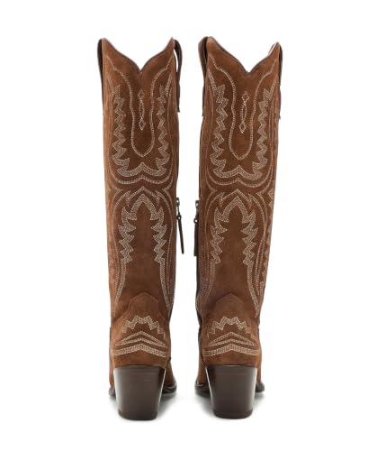 Image of ARIAT Womens Casanova Oiled Tan Suede 7.5 Wide