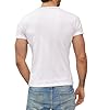 Subliminal Mode Men's T-Shirt Round Neck Skull Printed with Rhinestones Short Sleeves, Available in Black, White, Grey, Turquoise from S to XXL, Christmas Gift, Valentine's Day Gift Idea, white, XL #4