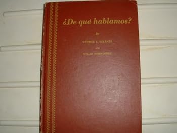 Hardcover De Que Hablamos? Book