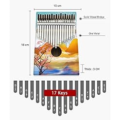 Hearda Kalimba 17 clés Instrument de Musique, Portable Pouce Piano Africain Marimba Style Rock 3D Kalimba Cadeau Kit… - Les Beatles, Paul McCartney, John Lennon, RIngo Starr, George Harrison Hearda Kalimba 17 clés Instrument de Musique, Portable Pouce Piano Africain Marimba Style Rock 3D Kalimba Cadeau Kit… – Image 5