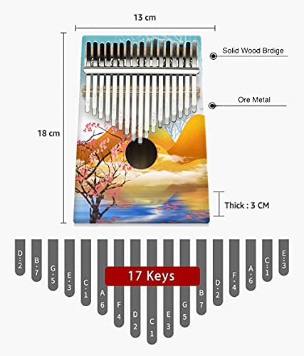 Hearda Kalimba 17 clés Instrument de Musique, Portable Pouce Piano Africain Marimba Style Rock 3D Kalimba Cadeau Kit… - Les Beatles, Paul McCartney, John Lennon, RIngo Starr, George Harrison Hearda Kalimba 17 clés Instrument de Musique, Portable Pouce Piano Africain Marimba Style Rock 3D Kalimba Cadeau Kit… – Image 6