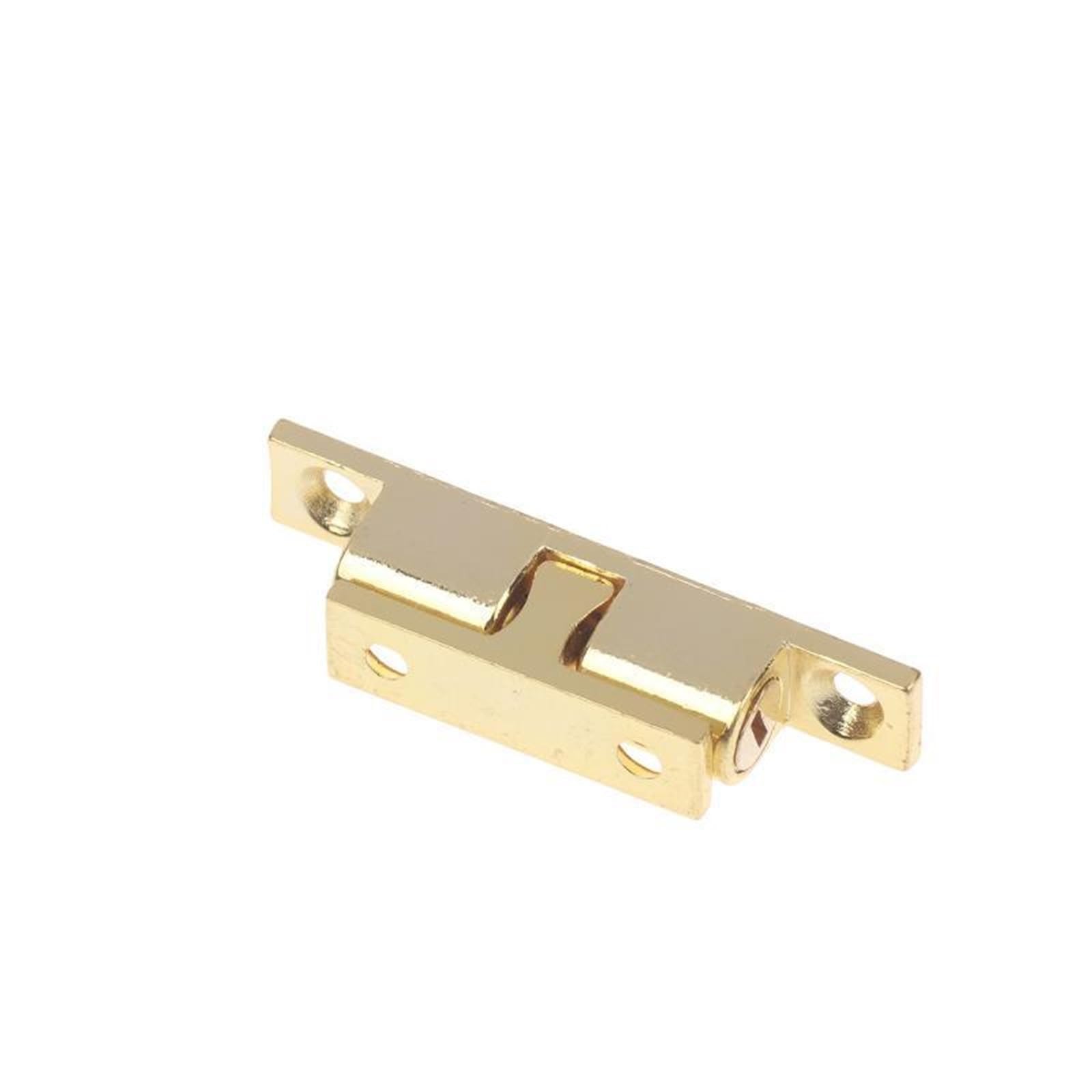 Huwoyg 60Mm Gold 10Pc Furniture Door Ball Latch Brass Double Roller Spring Catch Latches Cabinet Closet Adjustable Tension For Cabinet Closet