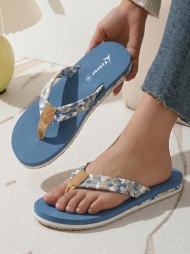 Image of TRACER Women's Casual Comfort Flip Flop Slippers | Lightweight Anti-Slip Everyday Wear | Soft Sole Stylish Daily Use Chappals for Girls & Ladies | Durable & Trendy Summer Footwear | 3 to 8 UK