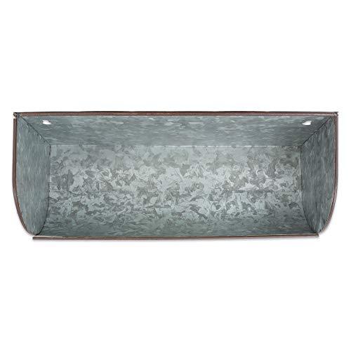 DII-Galvanized-Metal-Decor-Rustic-Farmhouse-Mounted-Wall-Shelves-Silver-16x7x35-2-Piece DII Galvanized Metal Decor Rustic Farmhouse Mounted Wall Shelves Silver 16x7x35 2 Piece