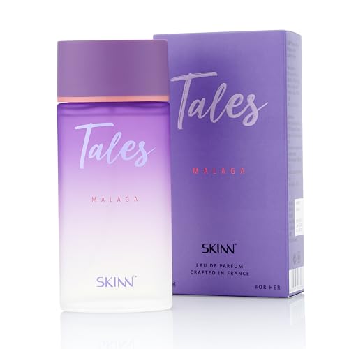Skinn By Titan | Tales Malaga Perfume – 100 Ml | Perfume For Woman | Gift for Women | Premium Fragrance | Grooming Essentials | Long Lasting Smell for Women | Fresh & Vanilla | Eau De Parfum