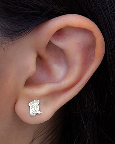 Disney Classics Donald Duck Stud Earrings, 14k Gold2