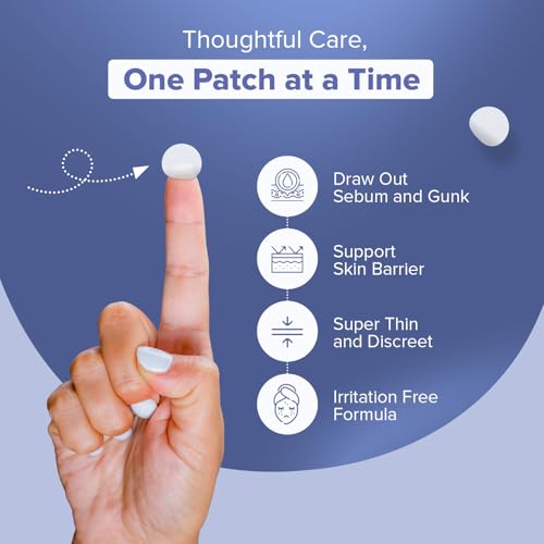 Image of Hydrocolloid Pimple Patch for Acne & Spots | Fast-Acting, Invisible & Waterproof | Day & Night Acne Care | Acne Patches for Face