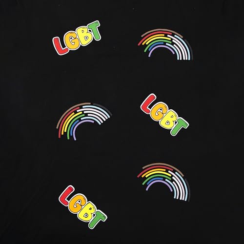 Image of Pride Shirts for Women: Lesbian Pride Shirt Oversized LGBT Girl Kisser Shirt Rainbow Graphic Tee Casual Short Sleeve Top