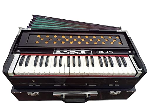 Image of high sound quality Folding Harmonium with cover
