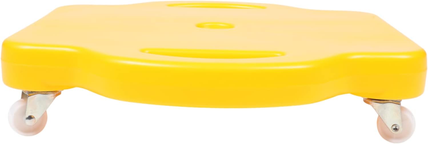 Outdoor Four-wheel Balance Sliding Board for Boys and Girls Early Education Plaything for Kindergarten Strengthens Coordination and Endurance Design Yellow