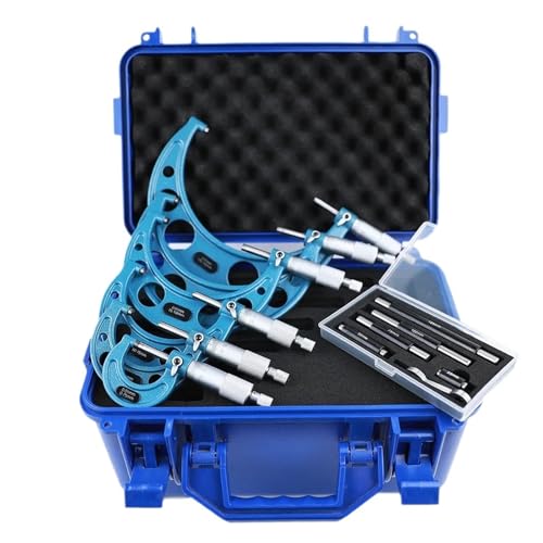 �}�C�N�����[�^�[�A 0-25/25-50/50-75/75-100mm 0.01mm �O���X�p�C�����}�C�N�����[�^�[ ? �m�M�X�c�[�� �A����p(6pcs 0-150mm)