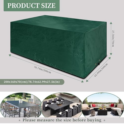 Funshot Garden Furniture Set Covers, Garden Table Covers Waterproof - Image 2