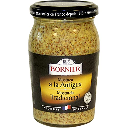 BORNIER - MOSTAZA ANTIGUA GRANO VASO FUN. PACK 12 X 150GR.