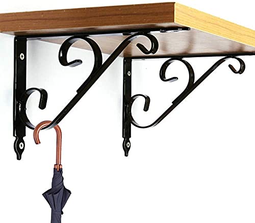 Etsamal 4Pcs Shelf Brackets 10 Inch Decorative Shelf Holder L-Shaped Shelf Supporter Heavy Duty For Storage Display Floating Shelf With Free Screw Accessories #TOP4