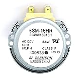 New OEM Production 6549W1S013H Microwave AC Sync Turntable Motor by OEM Mania Compatible Replacement...