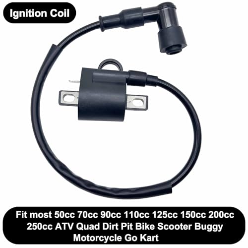 Image of GY6 Racing Ignition Coil SSR 125 Spark Plug Wire with Spark Plug for 50CC 90CC 110CC 150CC 200CC 125CC 250CC Moped Scooter ATV Go Kart Pit Dirt Bike Engine Motorcycle