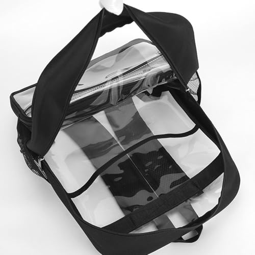 Bolsa de hombro de PVC transparente resistente con correa ergonómica ajustable 6