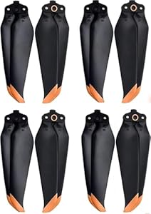 Hengrongshen 8 Pcs Air 2S Propeller/Mavic Air 2 Propeller, Quick Release Air 2S Propelle mit Push-Typ-Schnellverschluss-... Drohne Mavic Air 2 Propeller Zubehör für Drohnenersatz (Orange)