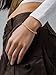 U7 Unisex Rope Bracelet 18K Gold Plated Stainless Steel 3mm Twisted Braided Rope Chain Bracelets for Men Women 8.3