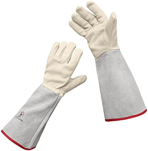Thornproof Leather ROSE GARDENING Gauntlet Gloves – Small
