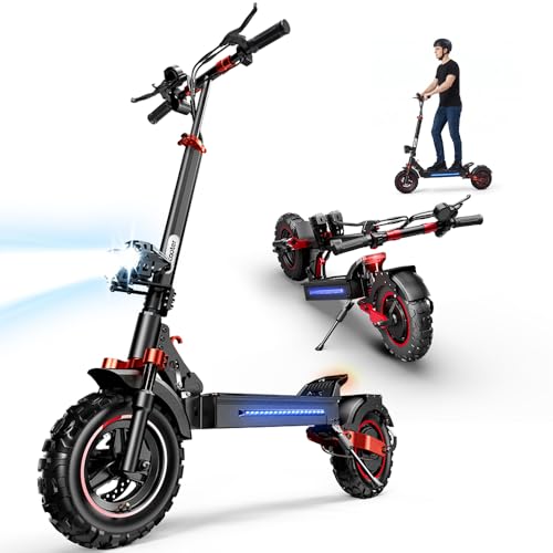 iScooter 2000W/1000W Electric Scooter Adults, 38/28MPH Top Speed, 10/11"Off-Road Tires EScooter with Turn Signals, Dual Suspension & Braking System, Folding Commuting Scooter with APP and St