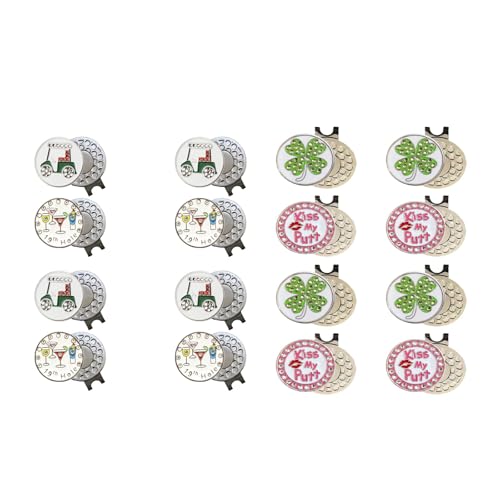 Maitesite Golf Ball Markers with Hat Clips for Men Women