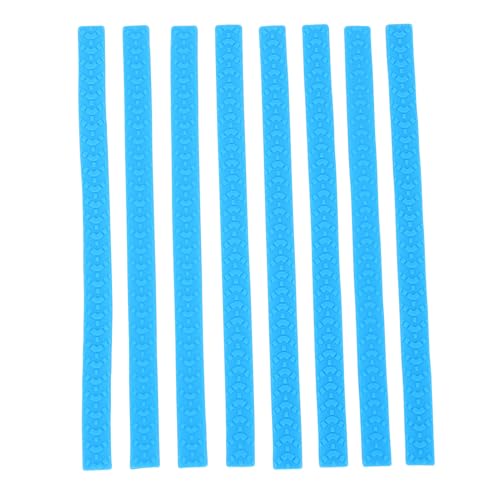 8pcs Luggage Wheel Protector Adhesive, Noise Reduction Anti Shedding Suitcase Wheel Guard Luggage Tire Cover for Fits Most Suitcases or Office Chair Casters (Blue)