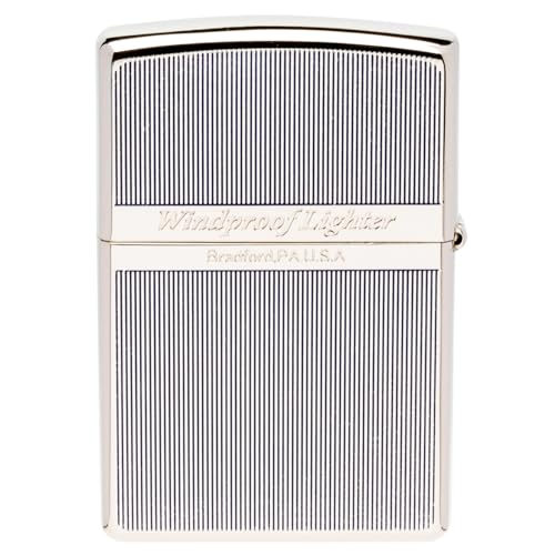 Encendedor Zippo Windproof Latón Grabado Plateado miniatura 2