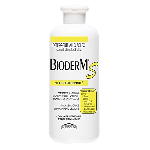 Bioderm S Detergente allo Zolfo - Flacone da 500 ml
